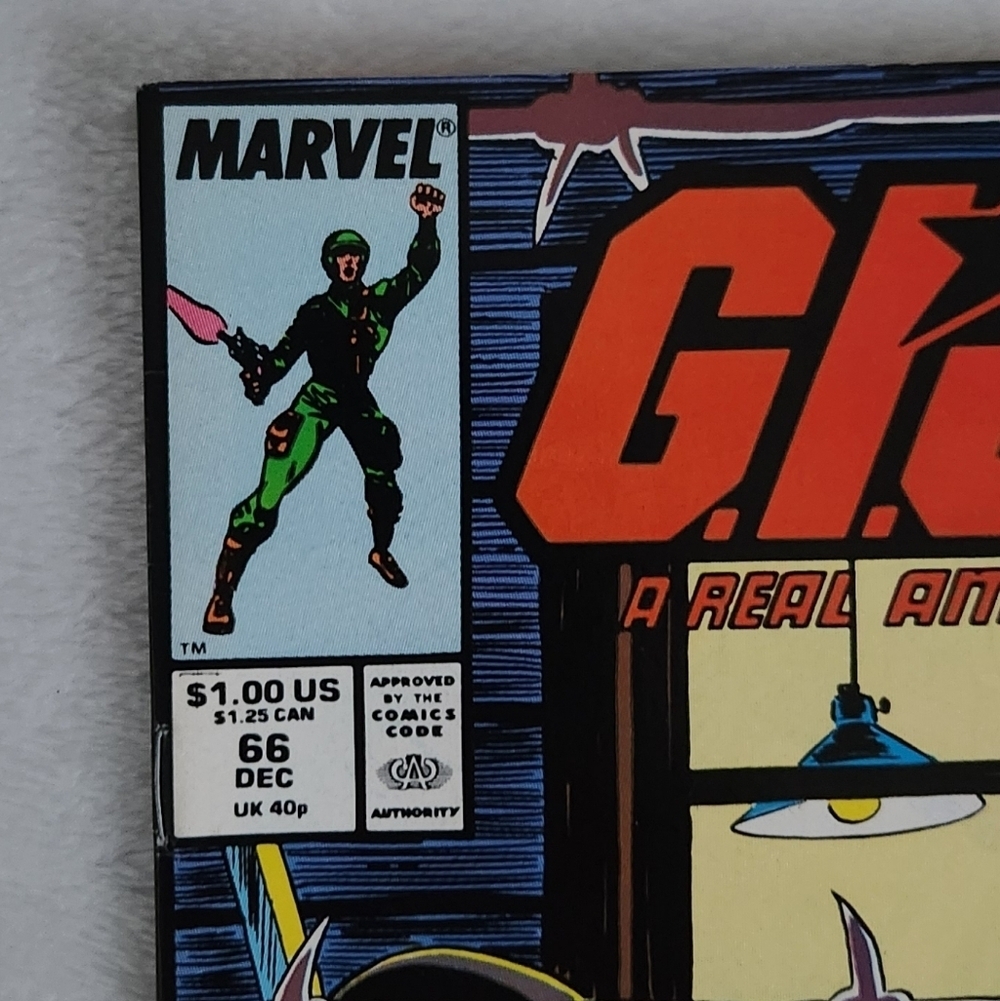G.I. Joe A Real American Hero #66 Marvel Comics 1987 Copper Age Snake Eyes Jinx - Picture 2 of 13